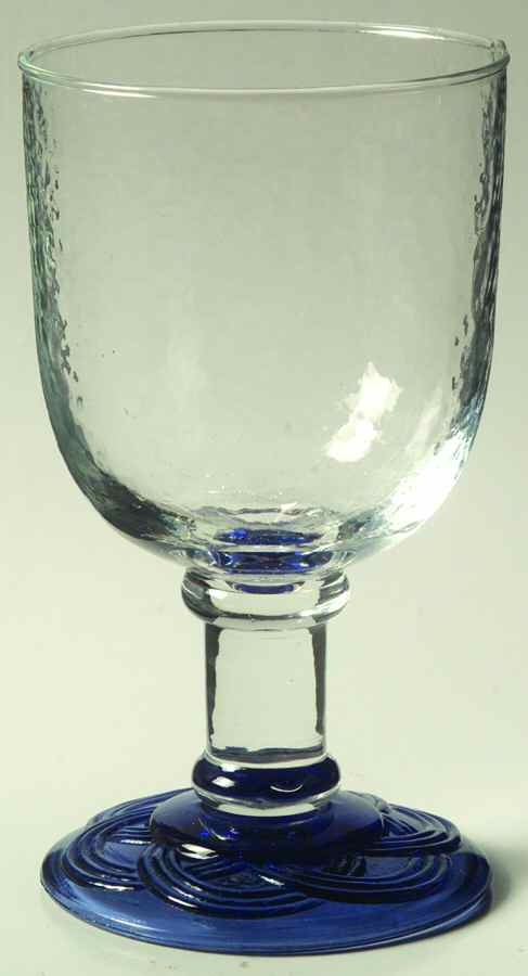 Acadia Bay Blue Glassware Goblet by Pfaltzgraff-1