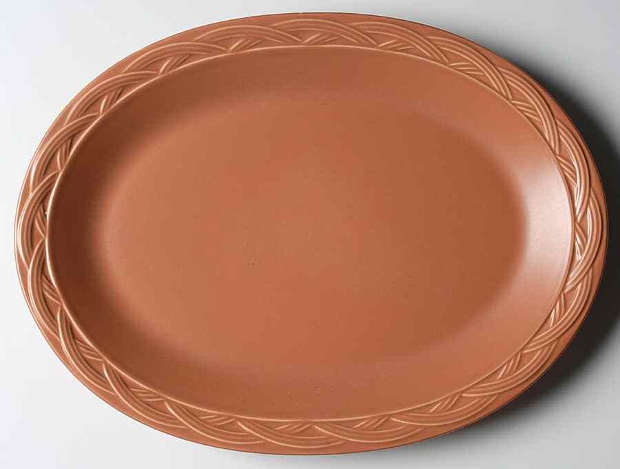 Acadia Sienna 14" Oval Serving Platter by Pfaltzgraff-1