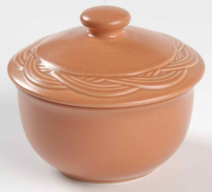 Acadia Sienna Sugar Bowl & Lid by Pfaltzgraff-1