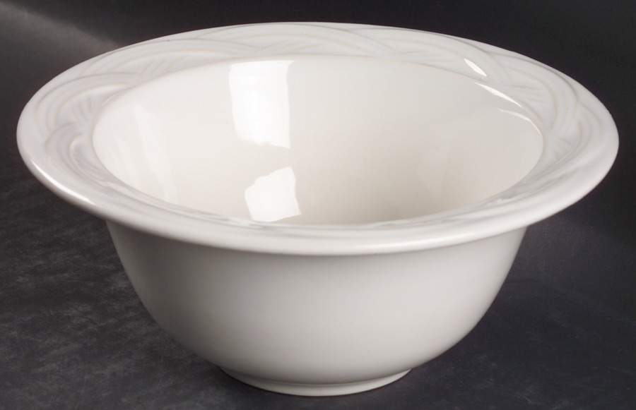 Acadia White Deep Soup/Cereal Bowl by Pfaltzgraff-1