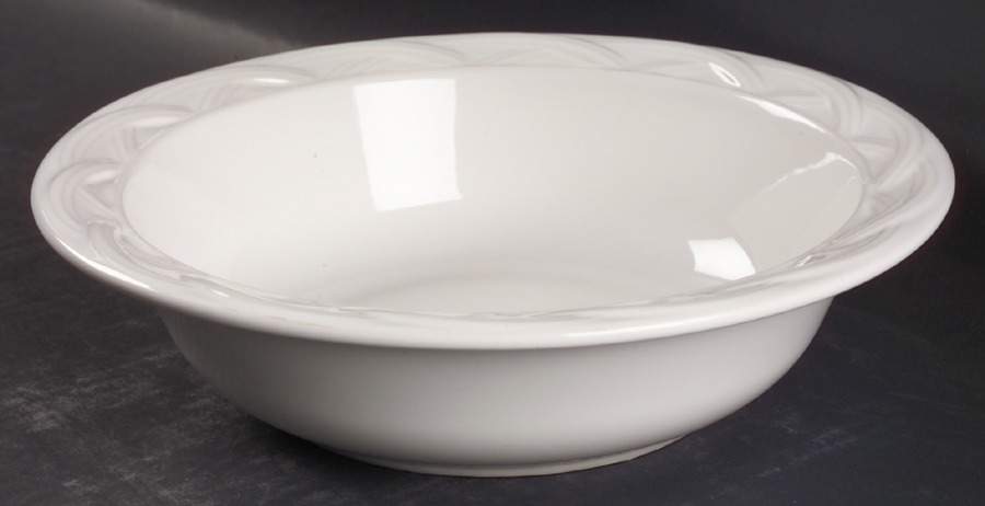 Acadia White Individual Salad Bowl by Pfaltzgraff-1