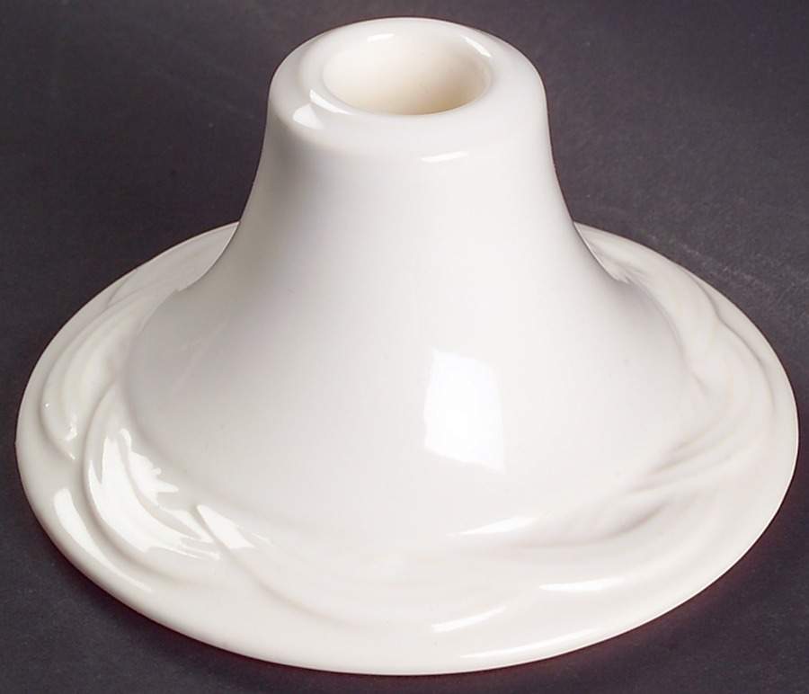 Acadia White 2" Candlestick by Pfaltzgraff-1