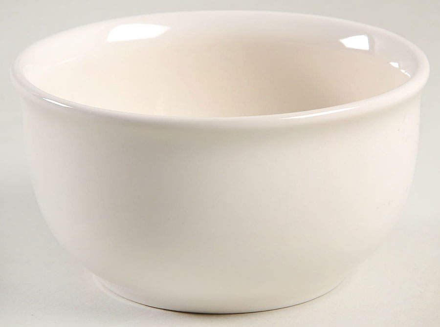 Acadia White Sugar Bowl No Lid by Pfaltzgraff-1