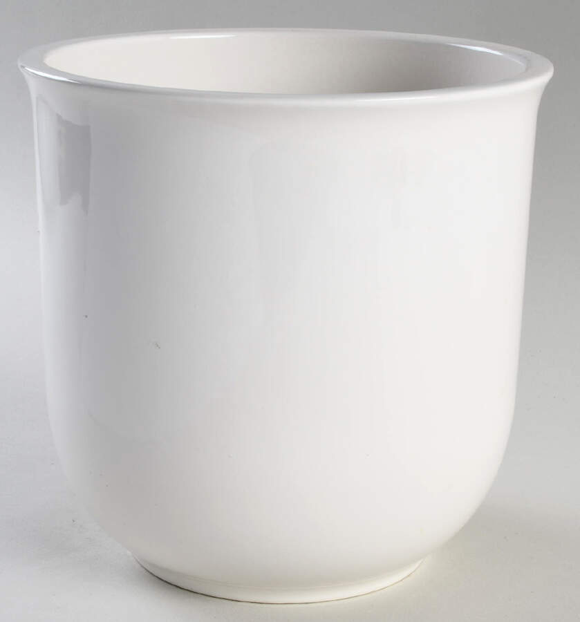 Acadia White Extra Large Canister No Lid by Pfaltzgraff-1