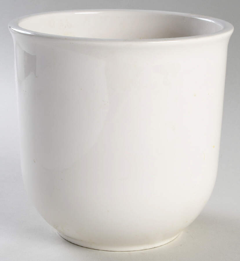 Acadia White Large Canister No Lid by Pfaltzgraff-1
