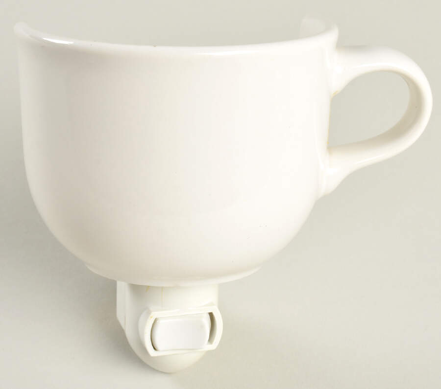 Acadia White 1 5/8" + cup (H) Night Light/Cup HC by Pfaltzgraff-1