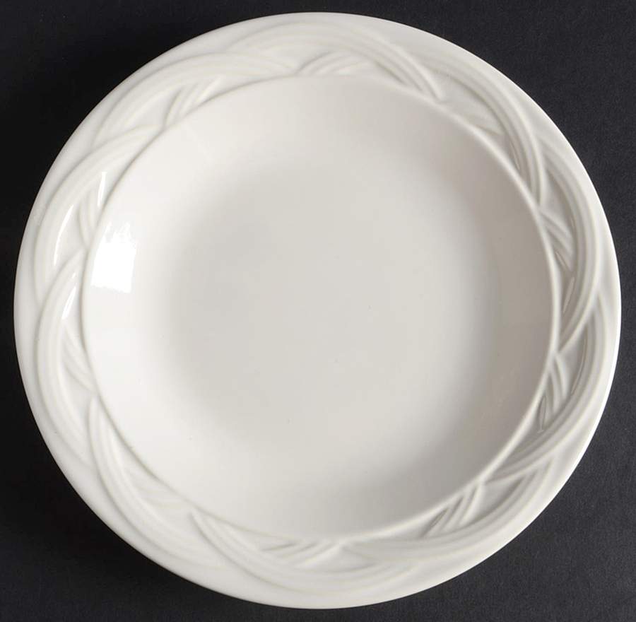 Acadia White Salad Plate by Pfaltzgraff-1