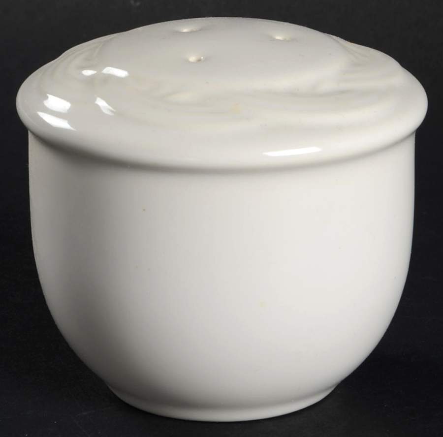 Acadia White Salt Shaker by Pfaltzgraff-1