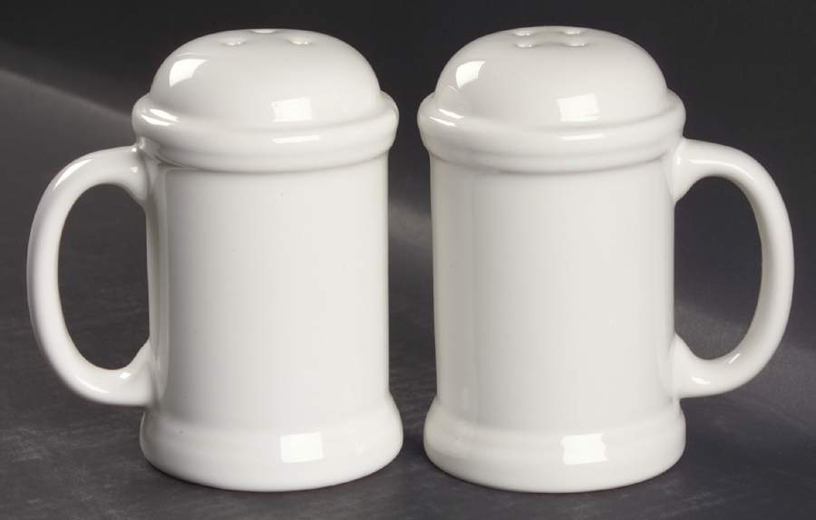 Acadia White Stove Top Salt & Pepper Set by Pfaltzgraff-1