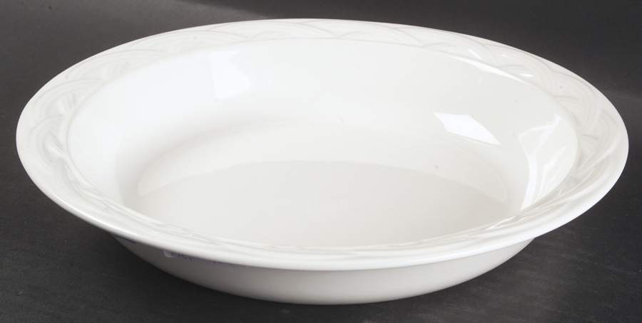 Acadia White 10" Pie Baking Plate by Pfaltzgraff-1