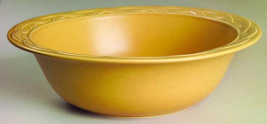 Acadia Wheat Gold 9" Round Vegetable Bowl by Pfaltzgraff-1