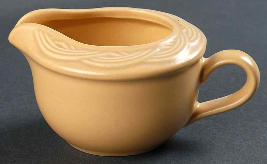 Acadia Wheat Gold Creamer by Pfaltzgraff-1