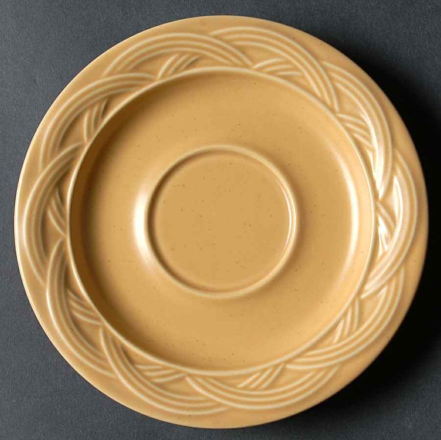 Acadia Wheat Gold Saucer by Pfaltzgraff-1