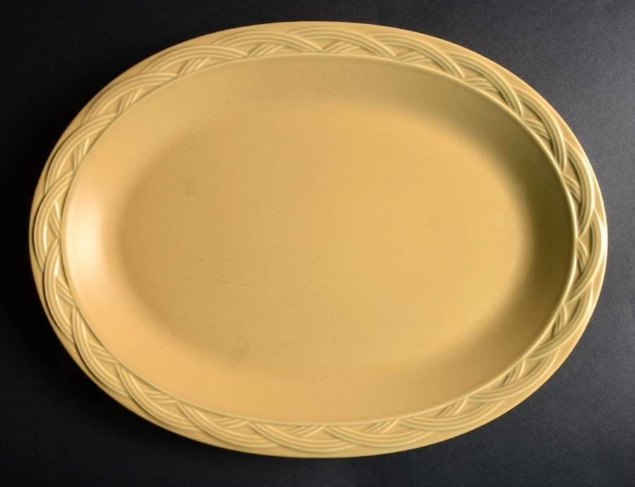 Acadia Wheat Gold 14" Oval Serving Platter by Pfaltzgraff-1