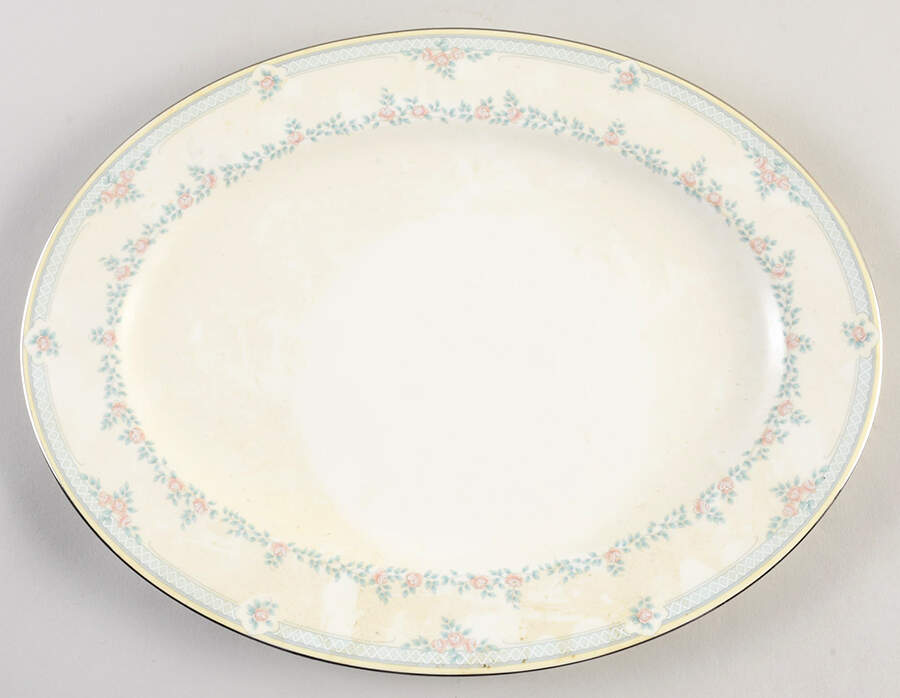 Alexandra 14" Oval Serving Platter by Pfaltzgraff-1
