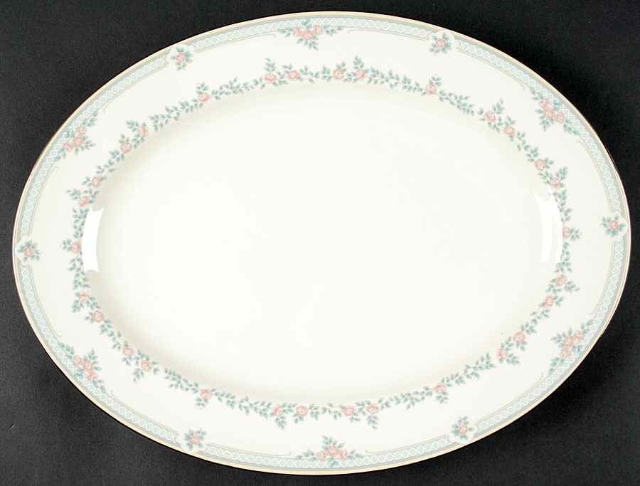 Alexandra 14" Oval Serving Platter by Pfaltzgraff-1