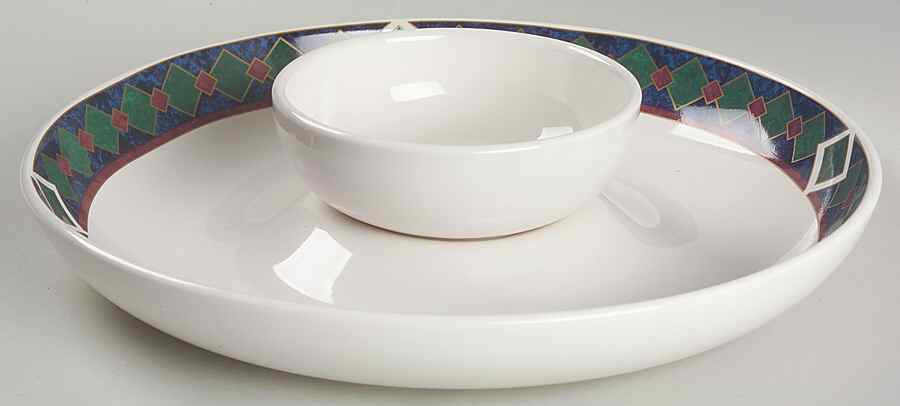 Amalfi Classic (2 Piece) Chip & Dip Set by Pfaltzgraff-1