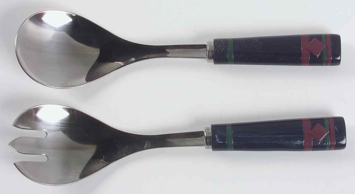 Amalfi Classic Plastic Handle 2-Piece Salad Set by Pfaltzgraff-1