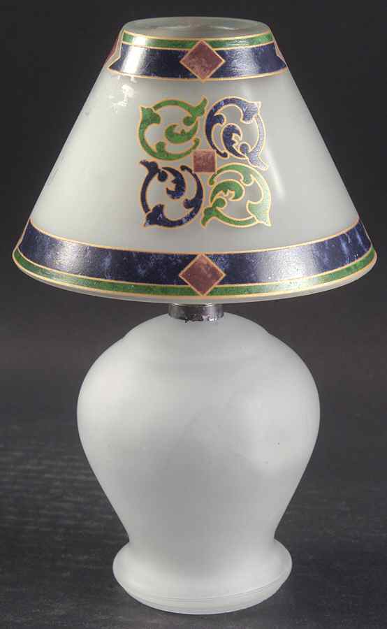 Amalfi Classic Tea Light Lamp & Shade by Pfaltzgraff-1