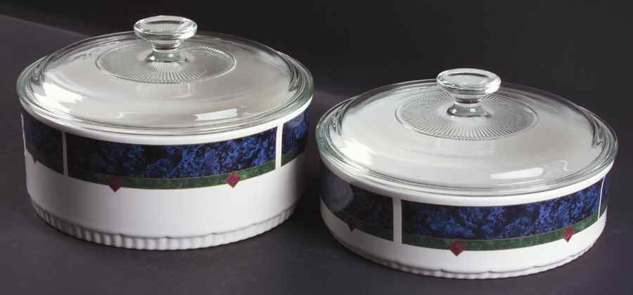 Amalfi Classic 4-Piece Bakeware Set (2 Bakers with Lids) by Pfaltzgraff-1