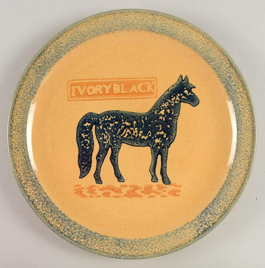 America (Discontinued 1989) Horse Service Plate (Charger) by Pfaltzgraff-1