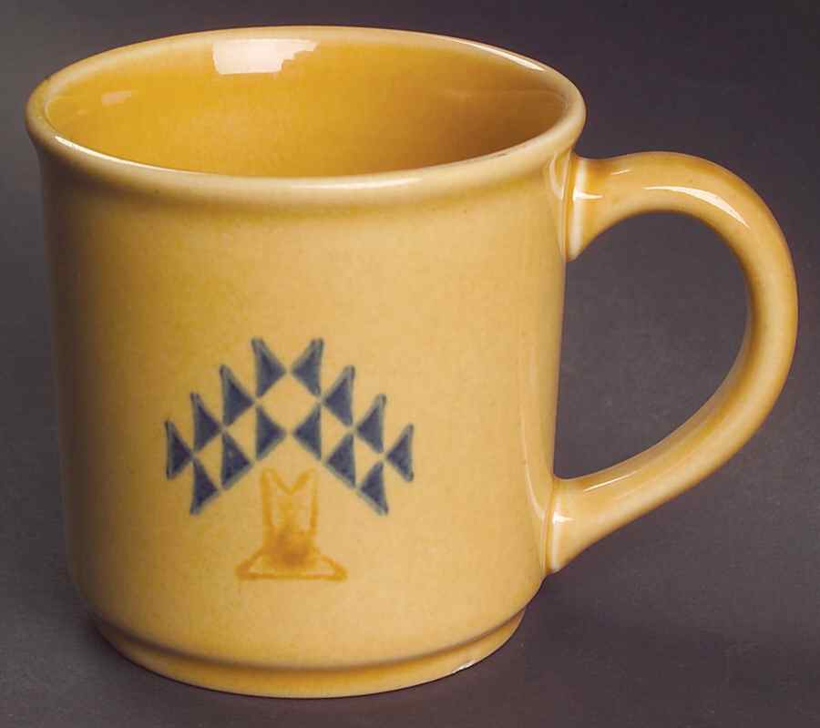 America (Discontinued 1989) Tree Stencil Mug by Pfaltzgraff-1