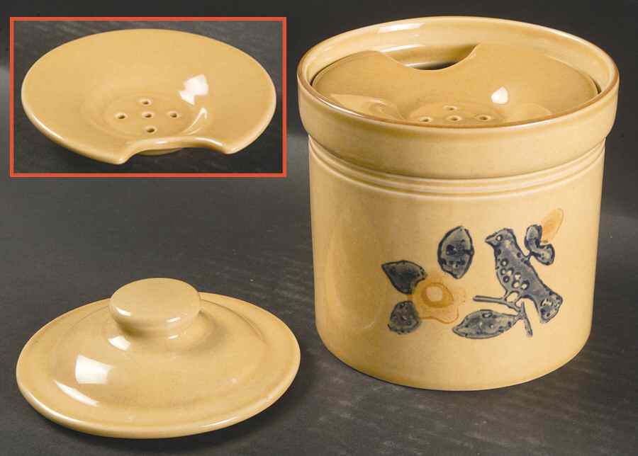 America (Discontinued 1989) Drip Jar w/ Lid & Strainer by Pfaltzgraff-1