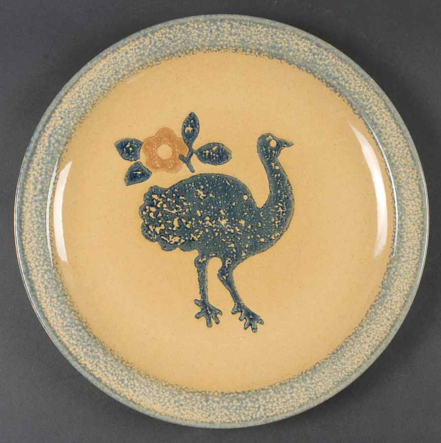 America (Discontinued 1989) Ostrich Service Plate (Charger) by Pfaltzgraff-1