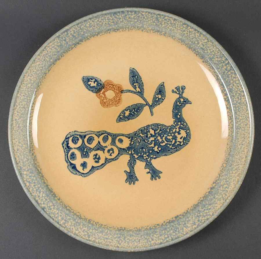 America (Discontinued 1989) Peacock Service Plate (Charger) by Pfaltzgraff-1