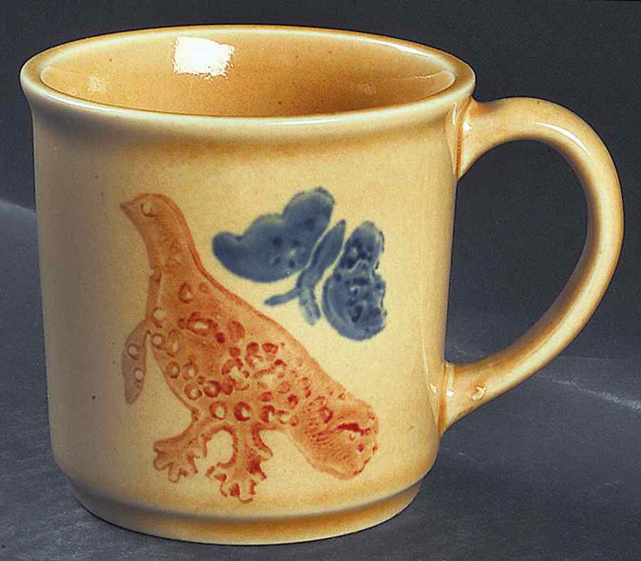 America (Discontinued 1989) Partridge Stencil Mug by Pfaltzgraff-1