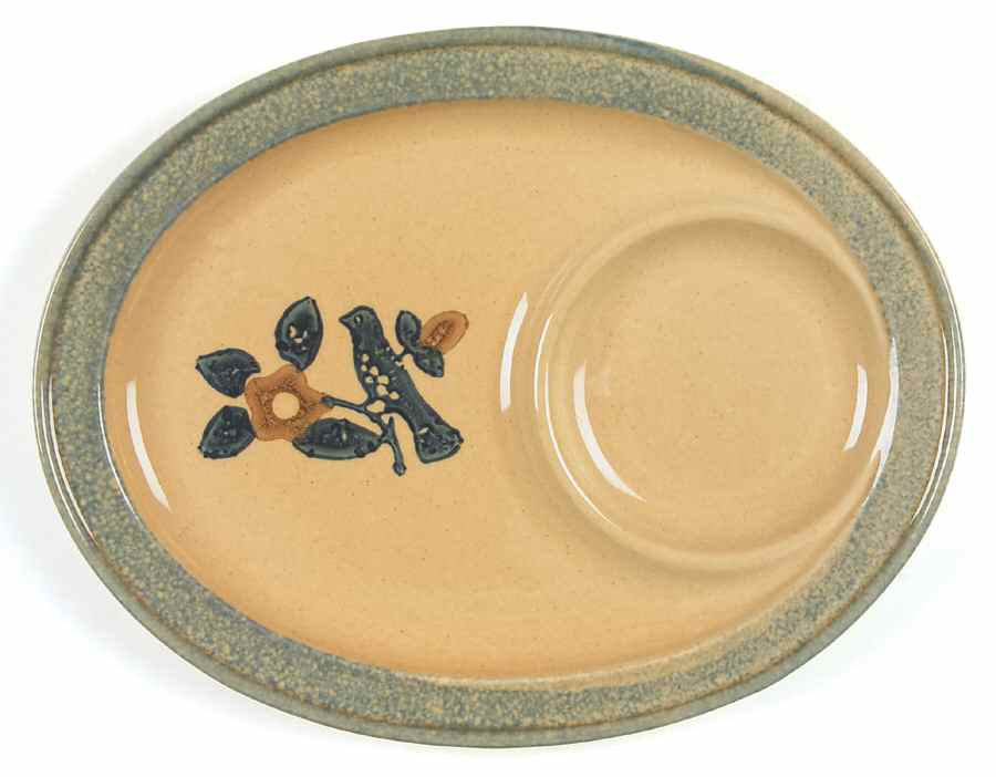 America (Discontinued 1989) Oval Snack Tray by Pfaltzgraff-1