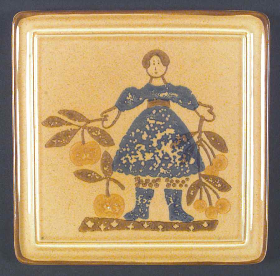 America (Discontinued 1989) Bride Trivet by Pfaltzgraff-1