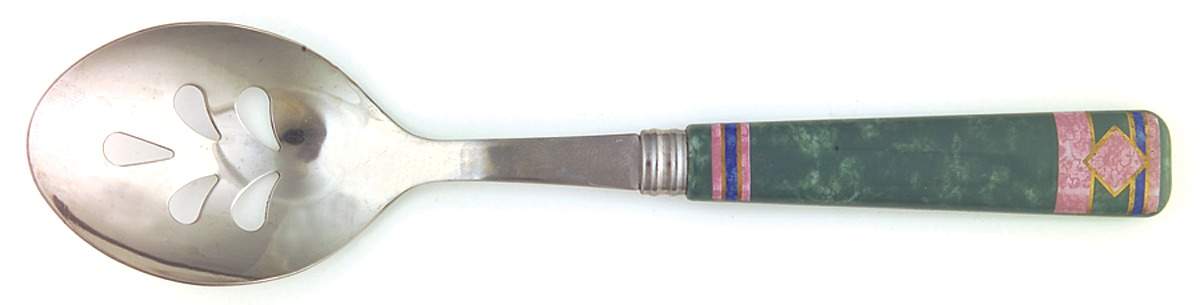 Amalfi Mediterranean Pierced Tablespoon (Serving Spoon) by Pfaltzgraff-1