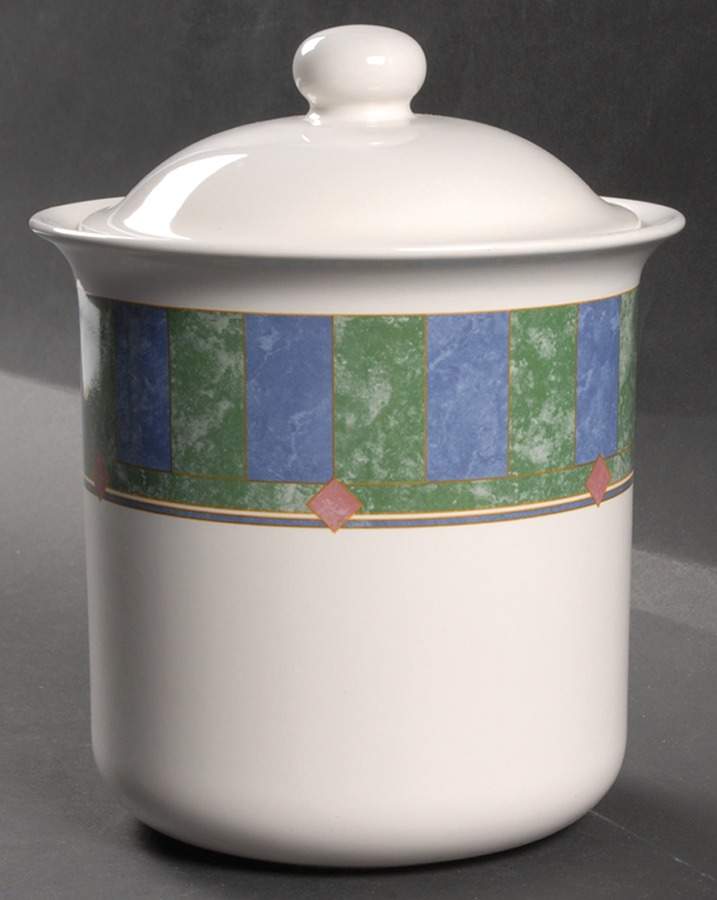 Amalfi Mediterranean Small Canister & Lid by Pfaltzgraff-1