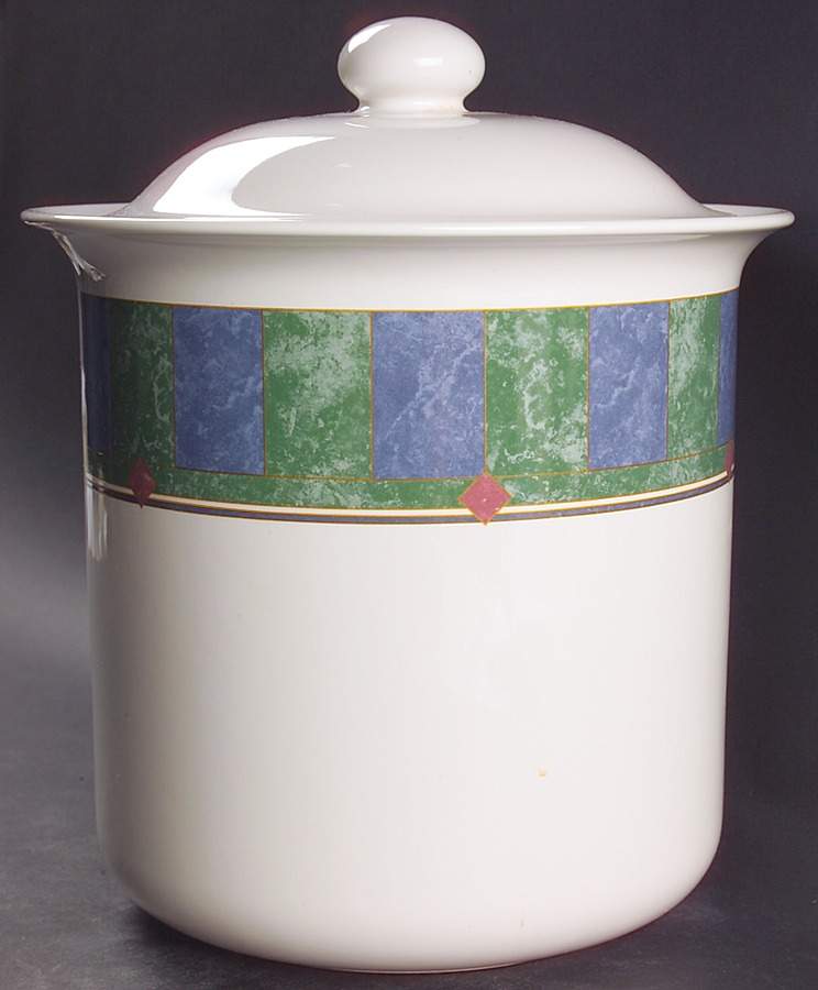 Amalfi Mediterranean Large Canister & Lid by Pfaltzgraff-1