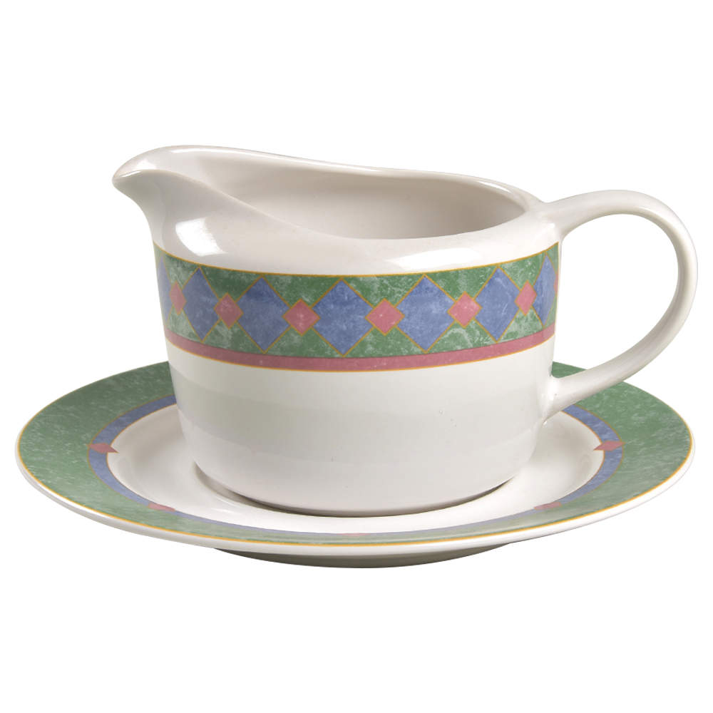 Amalfi Mediterranean Gravy Boat & Underplate by Pfaltzgraff-1