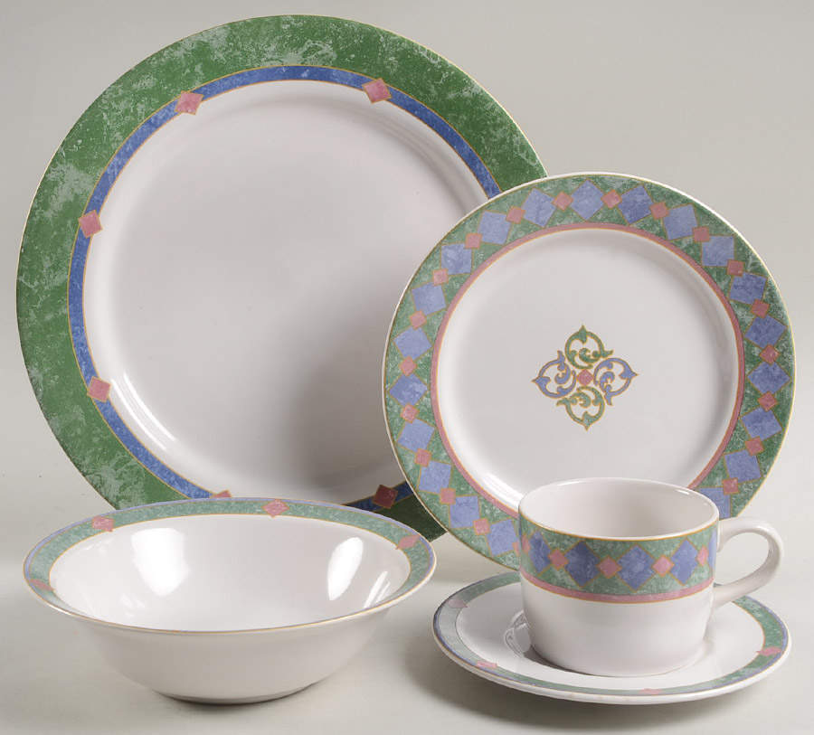 Amalfi Mediterranean 5 Piece Place Setting by Pfaltzgraff-1