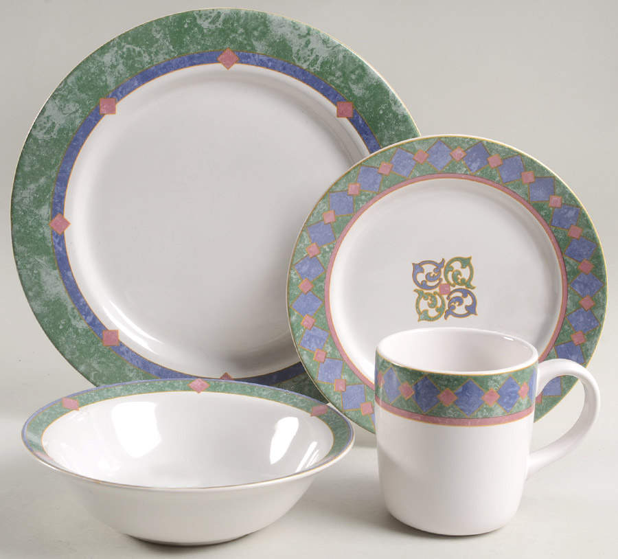 Amalfi Mediterranean 4 Piece Place Setting by Pfaltzgraff-1