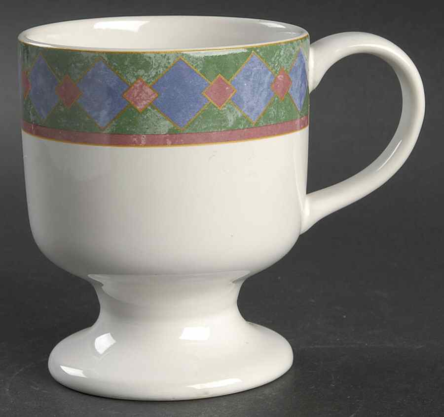 Amalfi Mediterranean Pedestal Mug by Pfaltzgraff-1