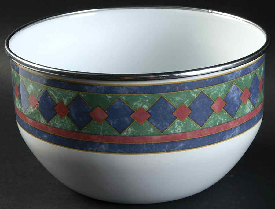 Amalfi Mediterranean 7" Metal Bowl by Pfaltzgraff-1
