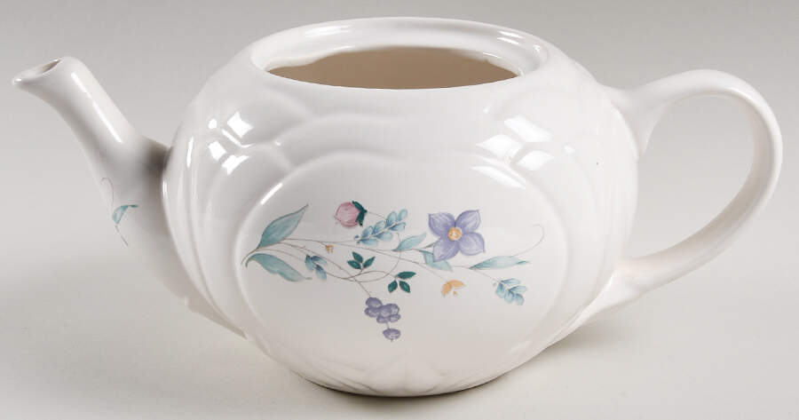 April Embossed Floral Teapot No Lid by Pfaltzgraff-1