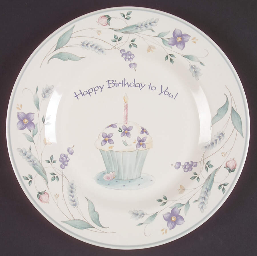 April Happy Birthday Plate by Pfaltzgraff-1