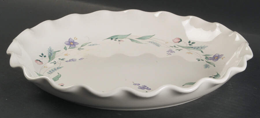 April Large Round Fluted Dish aka Chip/Dip Plate by Pfaltzgraff-1