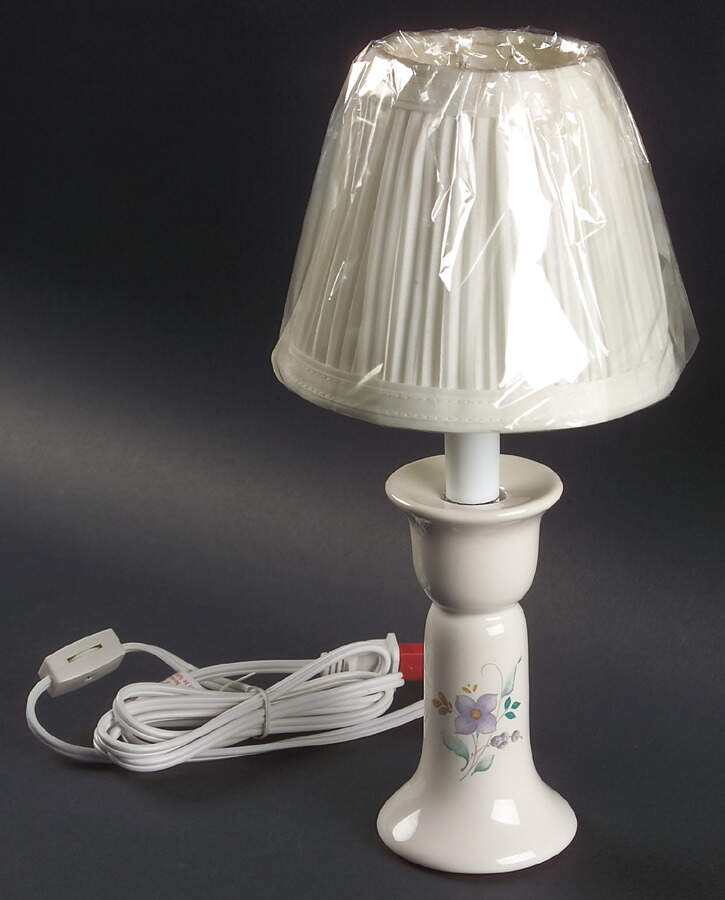 April Candlestick Lamp & Shade by Pfaltzgraff-1