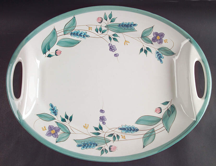 April 18" Oval Serving Platter by Pfaltzgraff-1