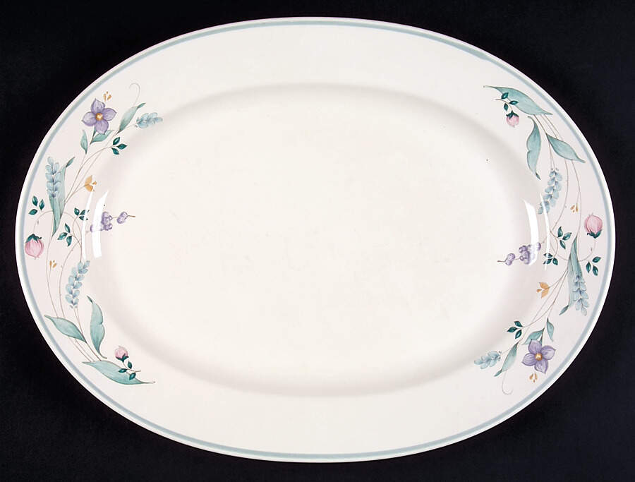 April 14" Oval Serving Platter by Pfaltzgraff-1