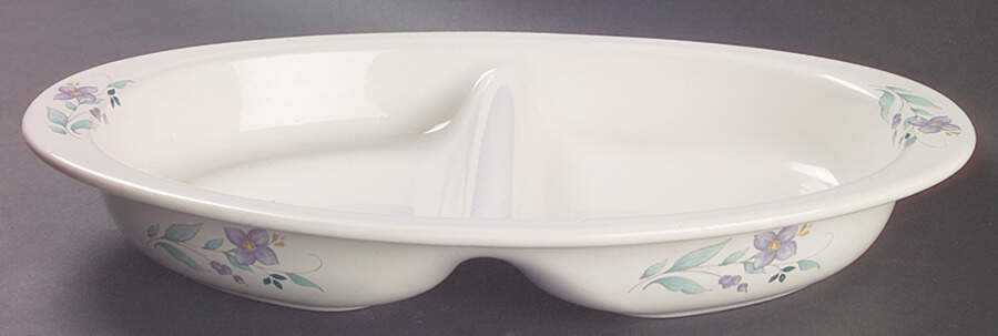 April 14" Oval Divided Vegetable Bowl by Pfaltzgraff-1