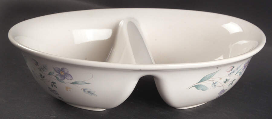 April 10" Oval Divided Vegetable Bowl by Pfaltzgraff-1