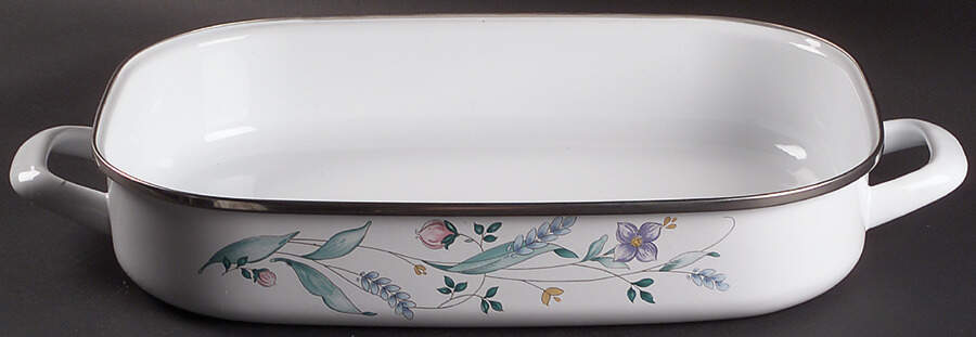 April 16" Metal Rectangular Roaster by Pfaltzgraff-1
