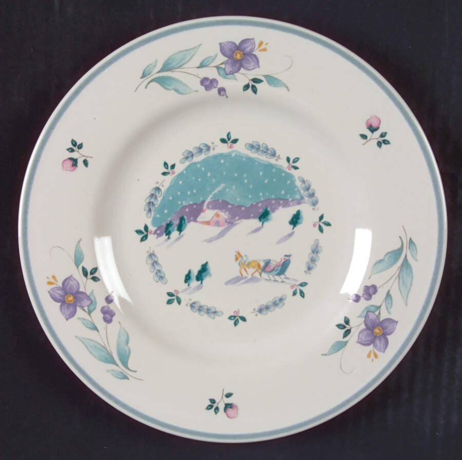 April Christmas Salad Plate by Pfaltzgraff-1